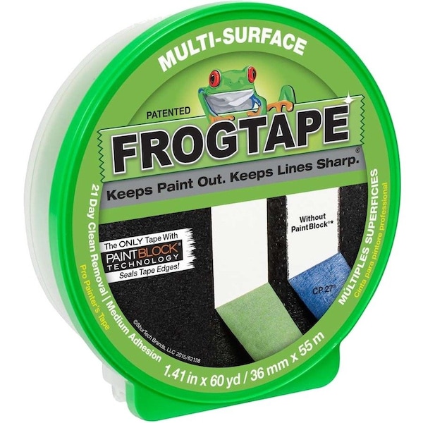 Frogtape FrogTape 1.41 in. W X 60 yd L Green Medium Strength Painter's Tape 1 pk 1358465 - main